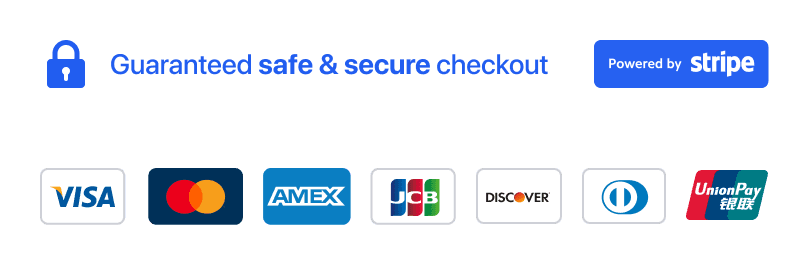Stripe Secured Checkout Certified Accepted Payments