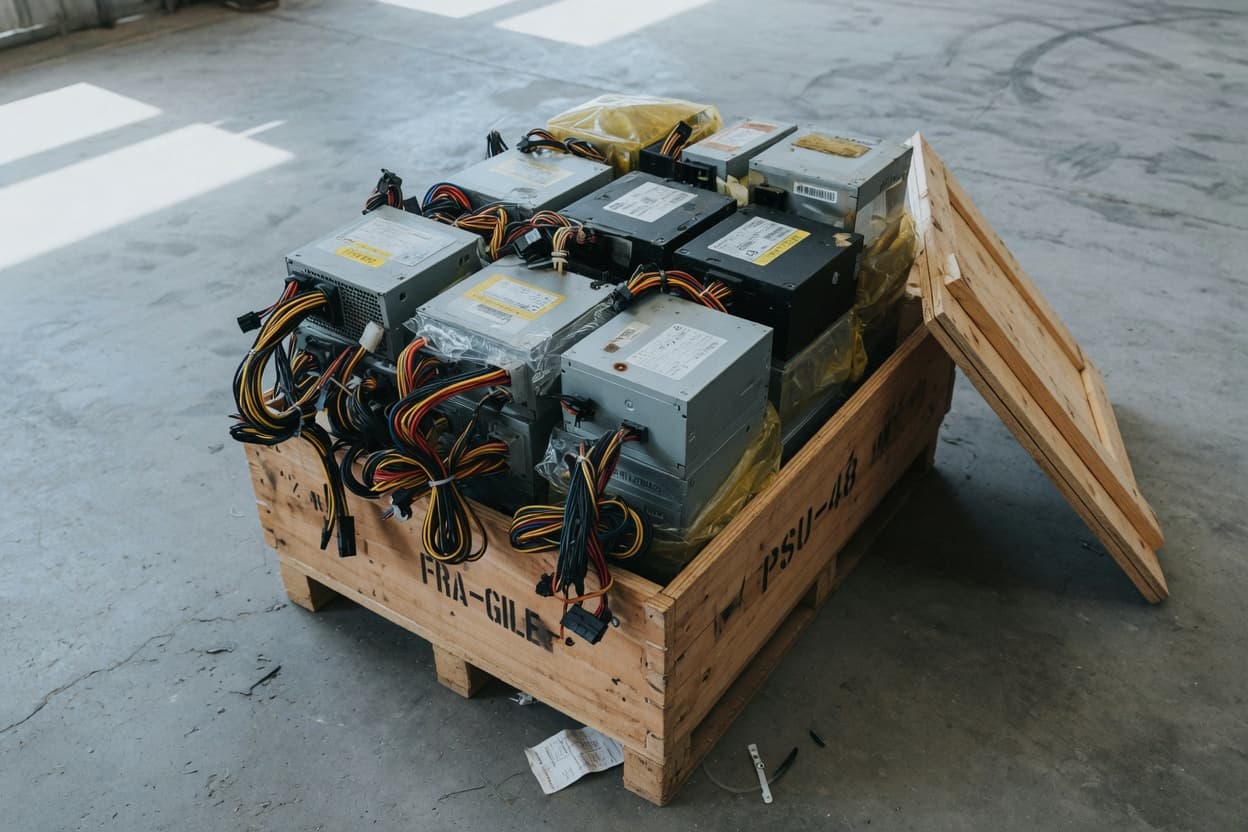 Power supplies with the wires still on